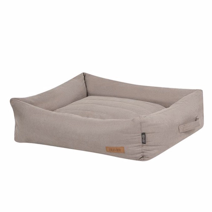 Quilted Siena Removable Parts Taupe Bolster Bed