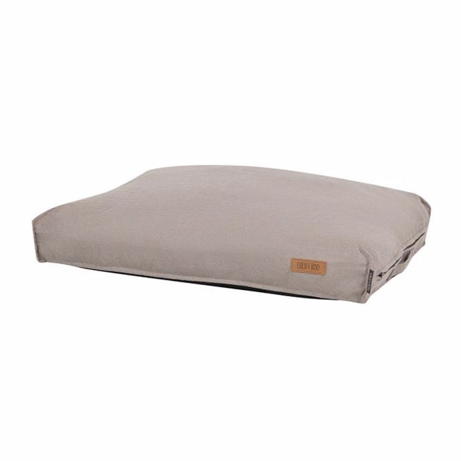 Siena Taupe Removable Cover Pillow Bed